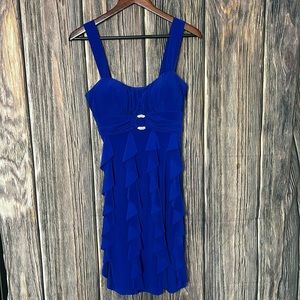 BETSY& ADAM COBALT BLUE SLEEVELESS Women COCTAIL DRESS Size 10